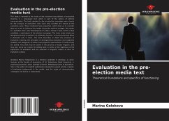 Evaluation in the pre-election media text - Golokova, Marina