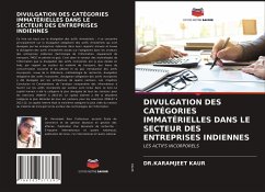 Cover DIVULGATION DES CATÉGORIES IMMATÉRIELLES DANS LE SECTEUR DES ENTREPRISES INDIENNES