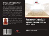 Pratiques de travail des artisans du bâtiment en matière de pose de blocs et de béton Pratiques de travail des artisans du bâtiment en matière de pose de blocs et de béton