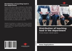 Distribution of teaching load in the department - Vogulyakova, Anna