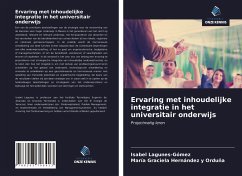 Ervaring met inhoudelijke integratie in het universitair onderwijs - Lagunes-Gómez, Isabel;Hernandez y Orduña, Maria Graciela