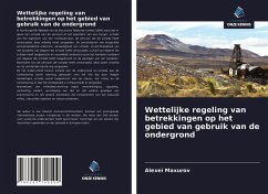 Wettelijke regeling van betrekkingen op het gebied van gebruik van de ondergrond - Maxurov, Alexei