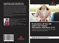Evaluation of the HR policy for higher education teachers in CI - Onamoun, Djedji Benjamin
