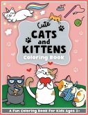 Cute Cats and Kittens Coloring and Workbook