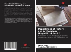 Department of History and Archaeology (Republic of Benin) - Vido, Arthur;Azongnikpo, Martinien