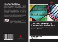 Thin Film Materials for Photovoltaic Applications - Zerfaoui, Hana; Dib, Djalel