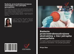 Badania przeciwdrobnoustrojowe ekstraktów z li¿ci Jatropha gossypifolia - Rao, Priya