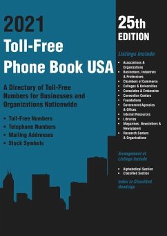 Toll-Free Phone Book USA 2021 - Williams, Angela L.