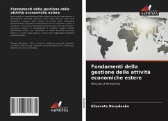 Fondamenti della gestione delle attività economiche estere - Davydenko, Elizaveta