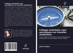 College oriëntatie voor eerstejaars en transfer studenten: - Caplan, Jamie