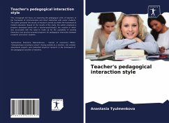 Teacher's pedagogical interaction style - Tyulmenkova, Anastasia