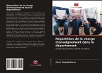 Répartition de la charge d'enseignement dans le département Répartition de la charge d'enseignement dans le département