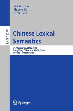 Chinese Lexical Semantics (eBook, PDF)