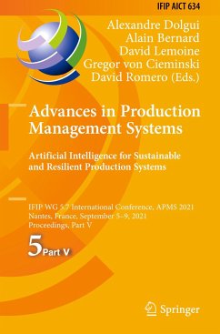 Advances in Production Management Systems. Artificial Intelligence for Sustainable and Resilient Production Systems