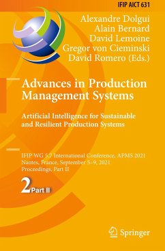 Advances in Production Management Systems. Artificial Intelligence for Sustainable and Resilient Production Systems