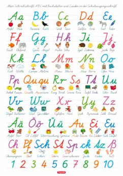 Mein Schreibschrift-ABC mit Buchstaben und Lauten in der Schulausgangsschrift (SAS), L 70 x 100 cm - Spielend Lernen Verlag