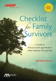 ABA/AARP Checklist for Family Survivors (eBook, ePUB)