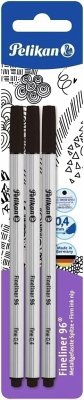 Cover Pelikan Fineliner 96®, schwarz, 3 Stück, 1 Set