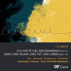 Kantaten-Ich Hatte Viel Bekümmernis Bwv 21/+ - Rial/Lehmkuhl/Winckhler/Rademann/Gaechinger Cant.