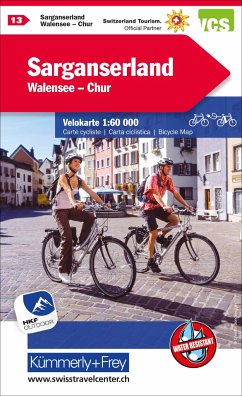 Cover Kümmerly+Frey Velokarte 13 Sarganserland 1:60.000