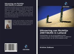 Uitvoering van Richtlijn 2007/66/EG in Letland - Zubkane, Kristine