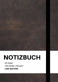 Notizbuch A5 liniert - 100 Seiten 90g/m² - Soft Cover schwarz - FSC Papier
