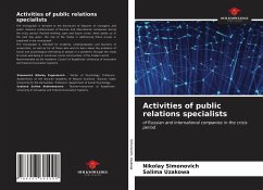Activities of public relations specialists - Simonovich, Nikolay;Uzakowa, Salima