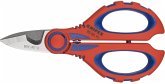 KNIPEX Elektrikerschere mit Crimpstelle