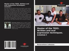 Master of the TEEO. Written and oral expression techniques. Licence I - Lokossou, Bonaventure