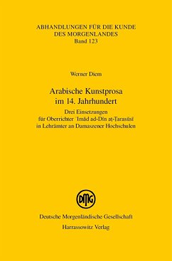 Arabische Kunstprosa im 14. Jahrhundert (eBook, PDF) - Diem, Werner