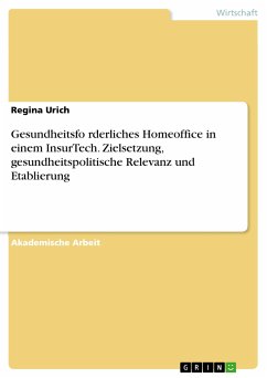 Gesundheitsfo¨rderliches Homeoffice in einem InsurTech. Zielsetzung, gesundheitspolitische Relevanz und Etablierung (eBook, PDF)