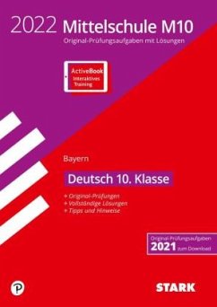 Cover STARK Original-Prüfungen Mittelschule M10 2022 - Deutsch - Bayern,