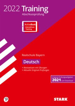 Cover STARK Training Abschlussprüfung Realschule 2022 - Deutsch - Bayern, m. 1 Buch, m. 1 Beilage