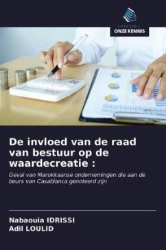 De invloed van de raad van bestuur op de waardecreatie : - Idrissi, Nabaouia;Loulid, Adil