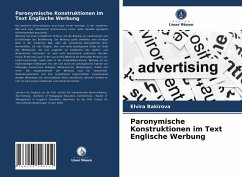 Paronymische Konstruktionen im Text Englische Werbung - Bakirova, Elvira