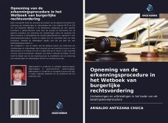 Cover Opneming van de erkenningsprocedure in het Wetboek van burgerlijke rechtsvordering