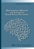 Deep Learning Methods for Automotive Radar Signal Processing (eBook, PDF)