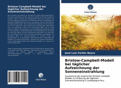 Bristow-Campbell-Modell bei täglicher Aufzeichnung der Sonneneinstrahlung - Farfán Neyra, José Luis