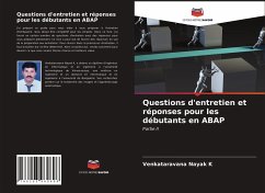 Questions d'entretien et réponses pour les débutants en ABAP - K, Venkataravana Nayak