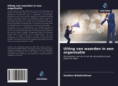 Uiting van waarden in een organisatie - Balakrishnan, Sumitra