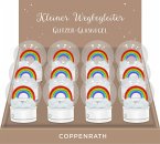 Glitzer-Glaskugel - Regenbogen