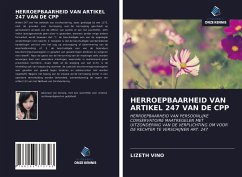 HERROEPBAARHEID VAN ARTIKEL 247 VAN DE CPP - Vino, Lizeth