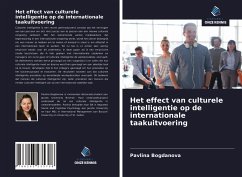 Het effect van culturele intelligentie op de internationale taakuitvoering - Bogdanova, Pavlina