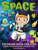 Space Coloring Book For Kids Ages 4-8