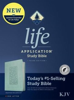 KJV Life Application Study Bible, Third Edition (Leatherlike, Floral Frame Teal, Indexed, Red Letter)