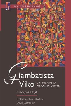 Giambatista Viko; Or, the Rape of African Discourse - Ngal, Georges