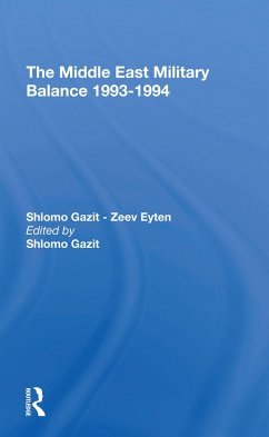 The Middle East Military Balance 19931994 - Gazit, Shlomo