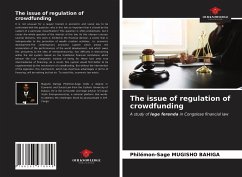 The issue of regulation of crowdfunding - MUGISHO BAHIGA, Philémon-Sage