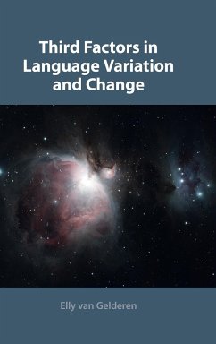 Third Factors in Language Variation and Change - Gelderen, Elly Van