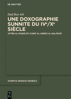 Cover Une doxographie sunnite du IVe/Xe siècle (eBook, PDF)